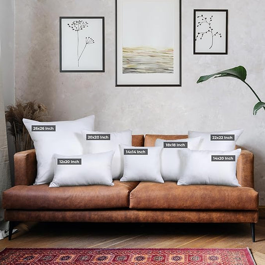 Utopia Bedding Throw Pillows (Set of 24, White), 12 x 20 Inches Pillows for Sofa, Bed and Couch Decorative Stuffer Pillow