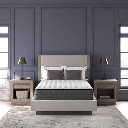 Signature Design by Ashley California King Size Ultra Luxury 14 Inch Hyper Cool Hybrid Mattress with Cooling Gel Memory Foam, Fiberglass Free, Mattress In A Box