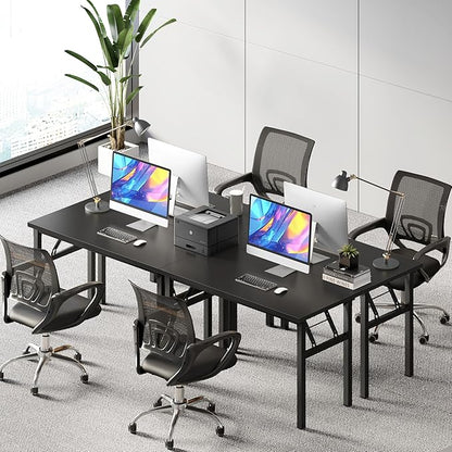 Need Home Office Desk 47 inch - No Assembly Folding Computer Table with BIFMA Certification,Computer Table Workstation Perfect for Teens/Office/Home