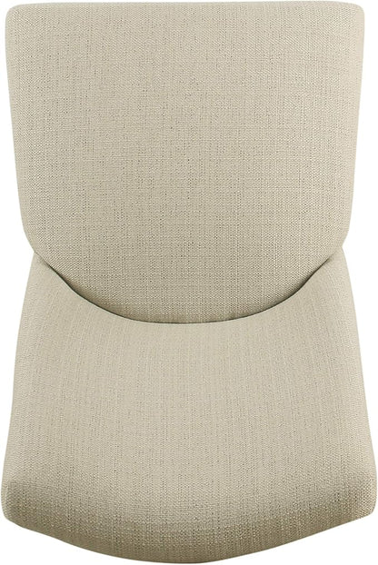 HomePop Marin Curved Back Dining Chair, Single Pack, Linen