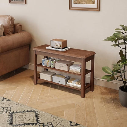 Shoe Rack for Front Door Entrance, Solid Wood Shoe Bench for Closet, Holds Up to 550lbs, Shoe Rack Bench for Entryway, Mudroom, Hallway