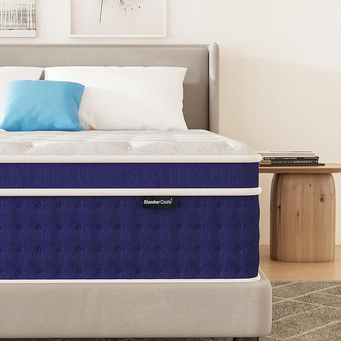 Queen Mattress 12 Inch, Gel Memory Foam Hybrid Mattresses with Luxury 10 Layers, Medium Firm Queen Bed Mattress in a Box with Pressure Relief and Support, CertiPUR-US Foam & 365-Night Trial