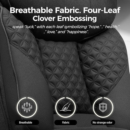 GTRACING Big and Tall Office Chair 400LBS Wide Ergonomic Fabric Deluxe Embossing Designed Gaming Chair with Foot Rest,150°Reclining Adjustable Armrests Pocket Spring Back Support and Pillow