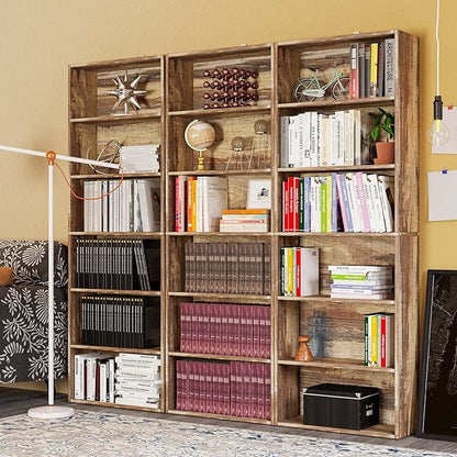 IRONCK Bookshelves and Bookcases Floor Standing 6 Tiers Display Storage Shelves 70 in Tall Bookcase Home Decor Furniture for Home Office, Living Room, Bed Room