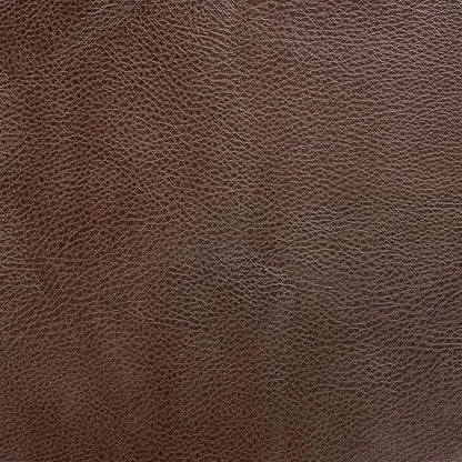 HomePop Home Decor |K2380-E910 | Luxury Large Faux Leather Square Storage Ottoman | Ottoman with Storage for Living Room & Bedroom, Brown Faux Leather
