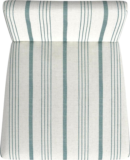 HomePop Curved Back 24" Barstool - Blue Calypso Stripe