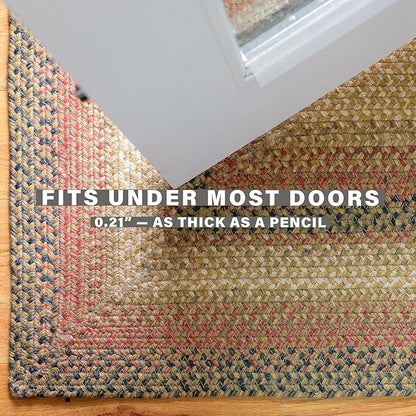 Russet Multicolor Jute Braided Oval Rug, 20x30 - Warm Country Decor, Perfect for Laundry Rooms, Kitchens and Entryways - Reversible and Easy to Clean