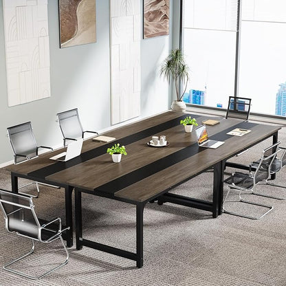 LITTLE TREE 63 Inch Large Executive Office Desk, Simple Computer Workstation with 31.5 inch Extra Wide Desktop for Home Office
