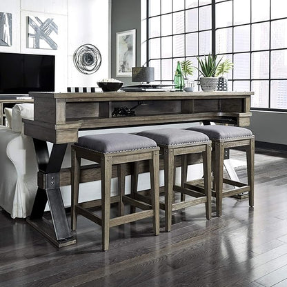 Liberty Furniture Industries Sonoma Road Console Stool, W17 x D17 x H26, Light Brown