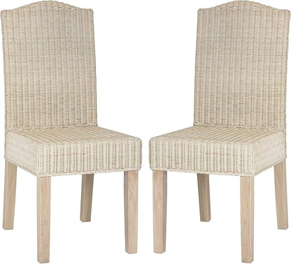 SAFAVIEH Home Collection Odette Grey Wicker Dining Chair