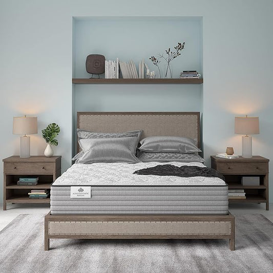 Kingsdown Passions Aspiration 14" Plush Hybrid Mattress, California King, Tan