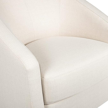 babyletto Madison Swivel Glider in Performance Natural Eco-Twill, Water Repellent & Stain Resistant, Greenguard Gold and CertiPUR-US Certified