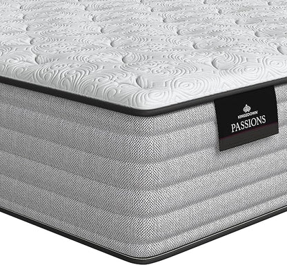 Kingsdown Passions Aspiration 14" Plush Hybrid Mattress, King, Tan