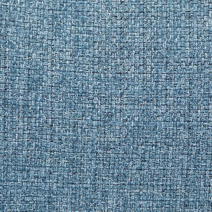 SIMPLIHOME Marana Dining Chairs - Upholstered Bentwood Back and Linen-Style Fabric Kitchen Chair in Denim Blue, Mid-Century Modern Ergonomic Dining Room Seating with Contoured Seat and Beech Wood Legs